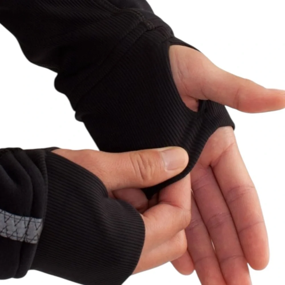 LULULEMON Special Edition Uba Hoodie Reflective Black Fitted Jacket Size 4 - Picture 3 of 12